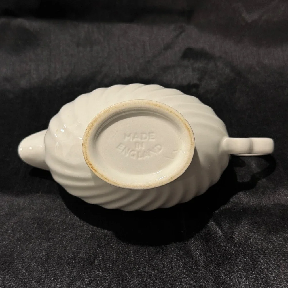 Vintage Johnson Brothers Regency Gravy Boat White Ironstone Made in England